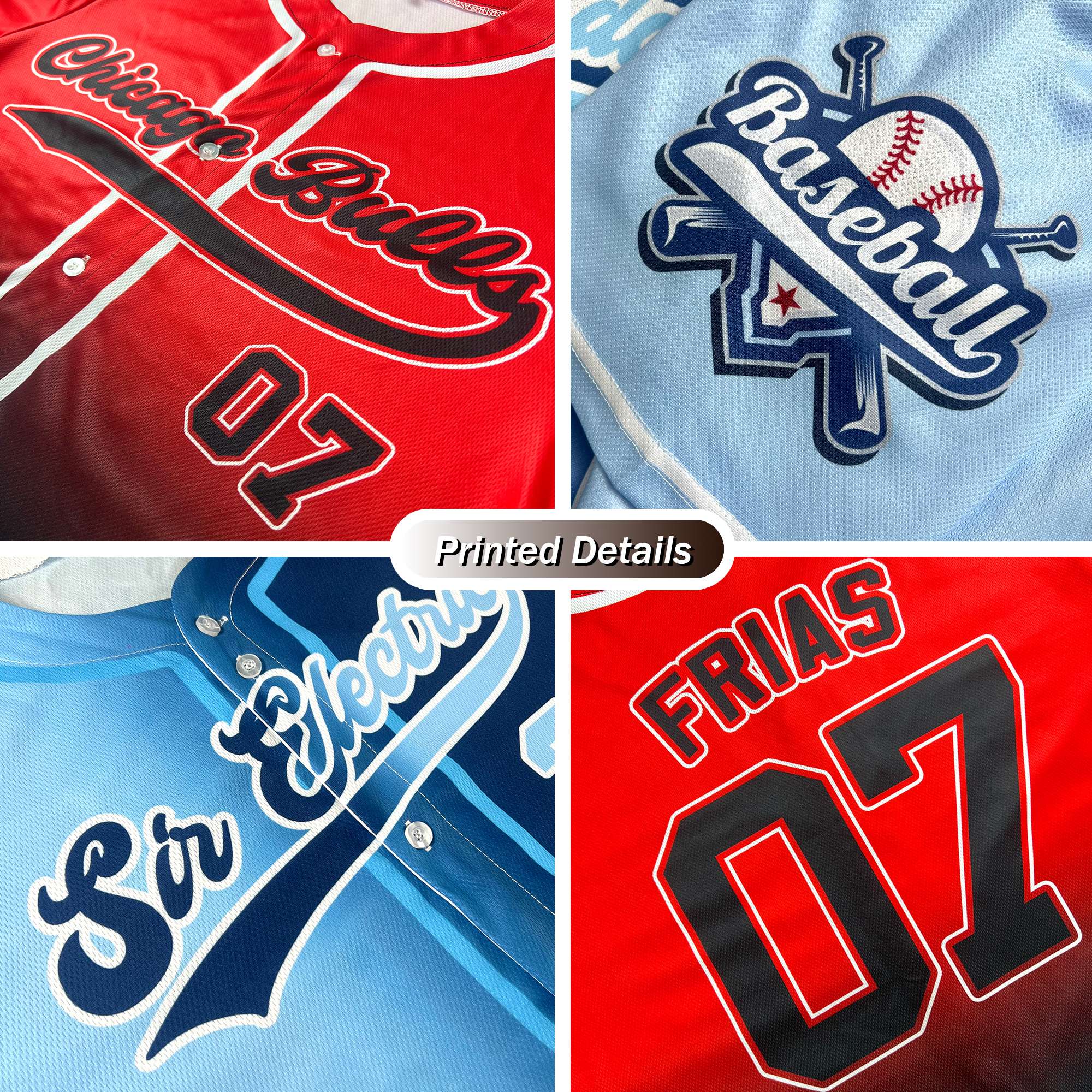 Custom Pink Blue Gradient Sports Baseball Jersey
