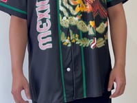 Camiseta de Béisbol Viva México Verde Personalizada