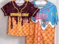 Personalized Chocolate Drip Sprinkle Baseball Jersey